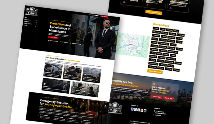 MMS Protection homepage after redesign